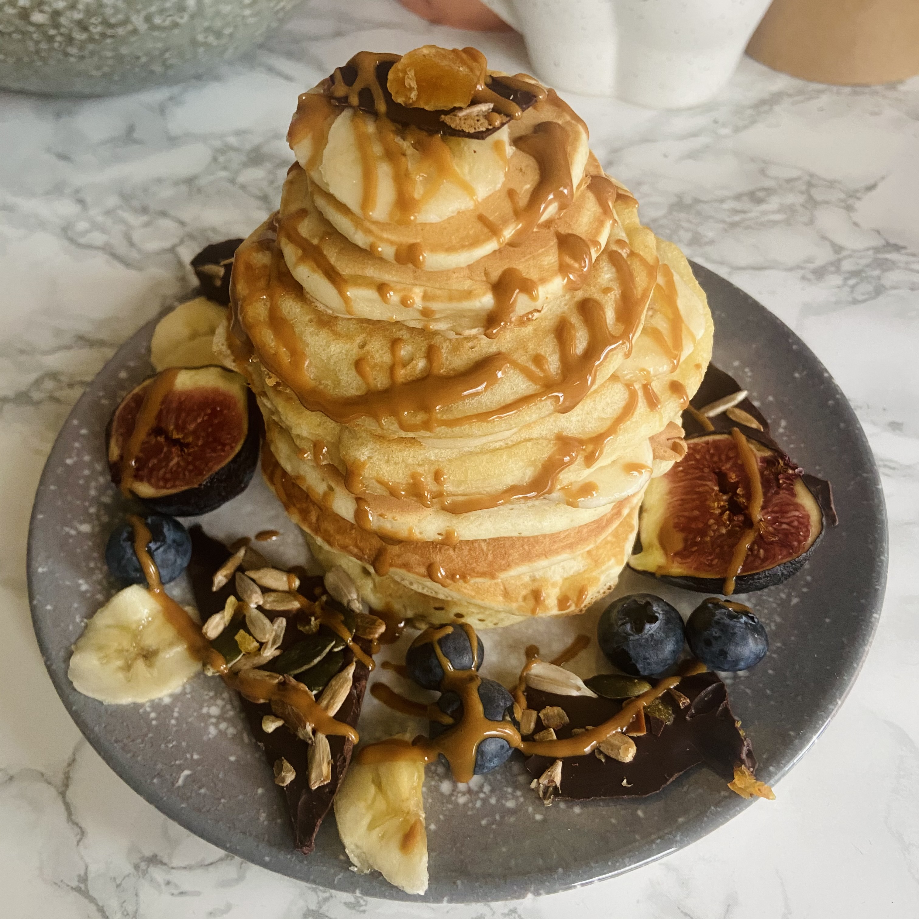 Fully Vegan pancakes with Biscoff 