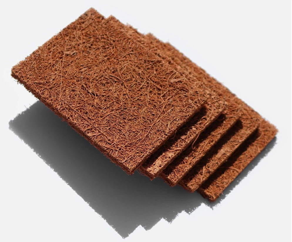 Biodegradable coconut scrubbers