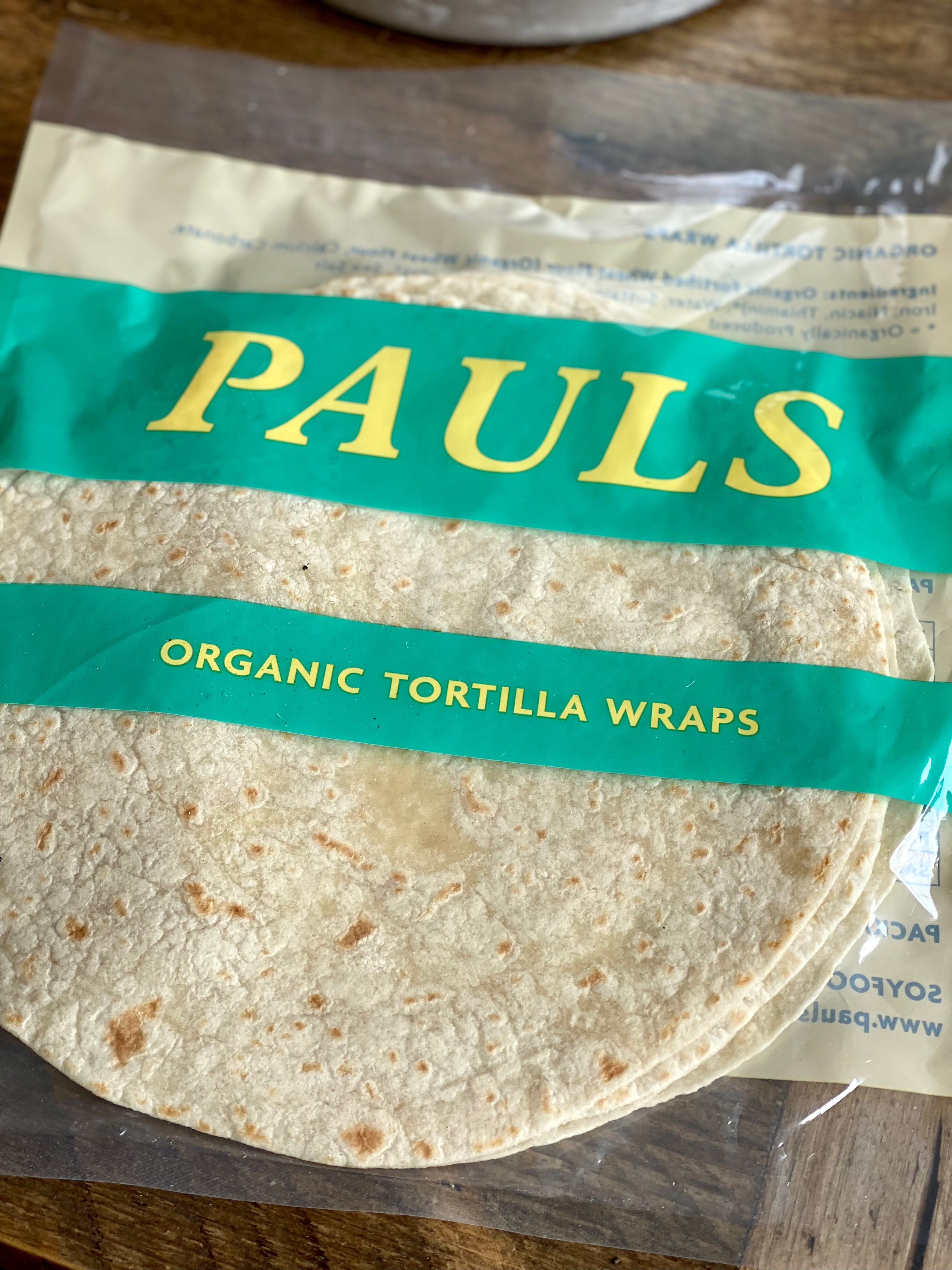 10 Large White Tortilla Wraps