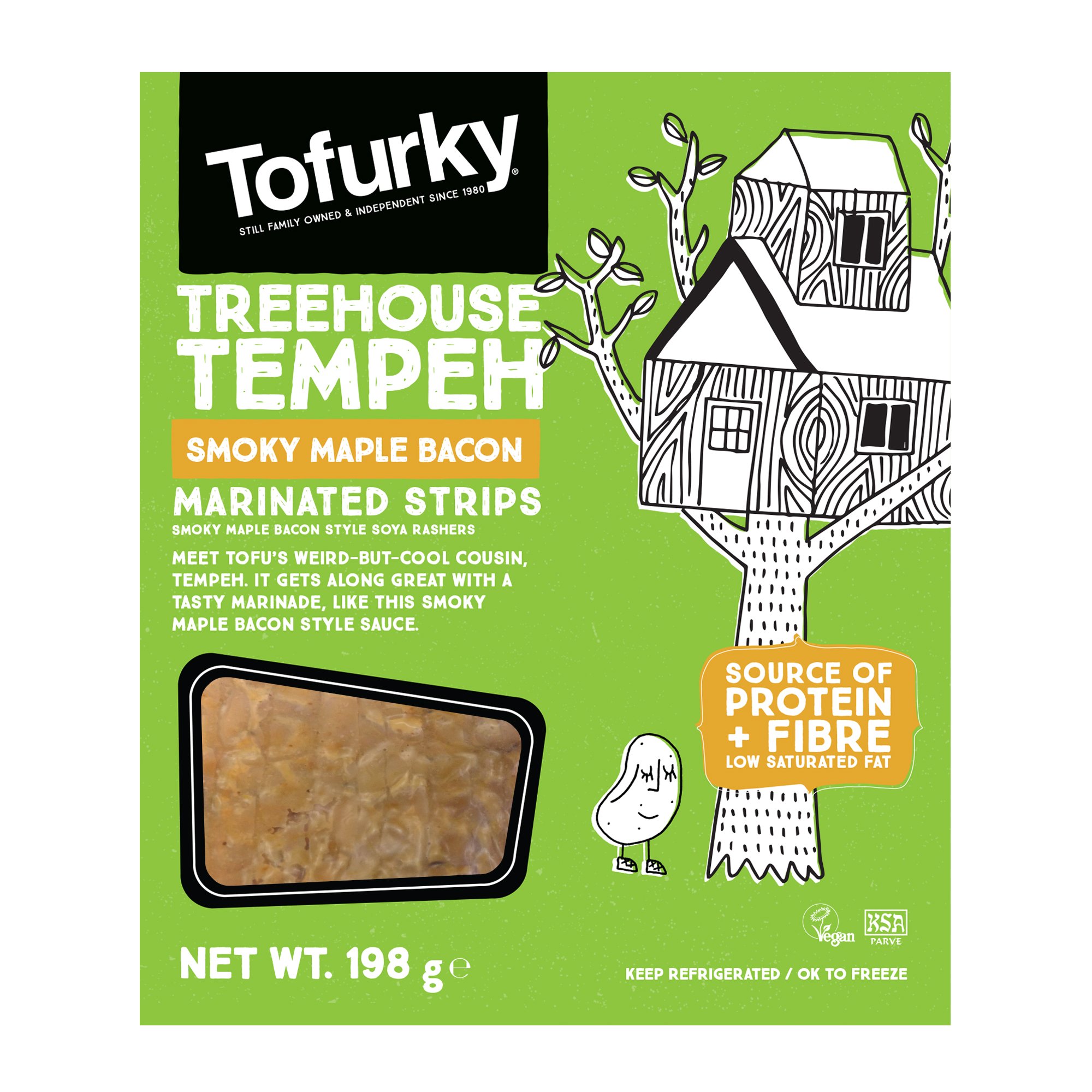 Tempeh Smoky Maple Bacon Vegan Kind