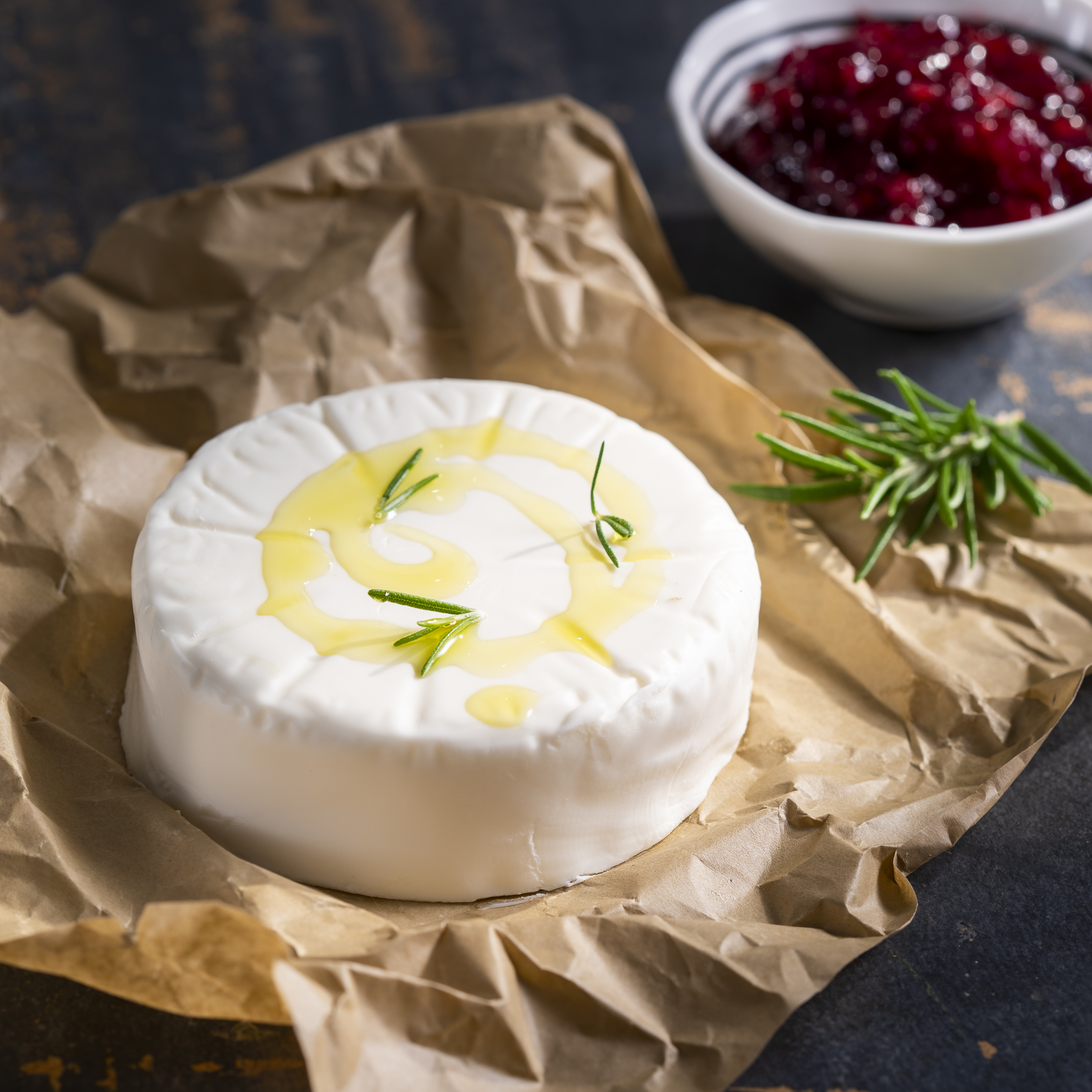 Violife le rond camembert baked in microwave