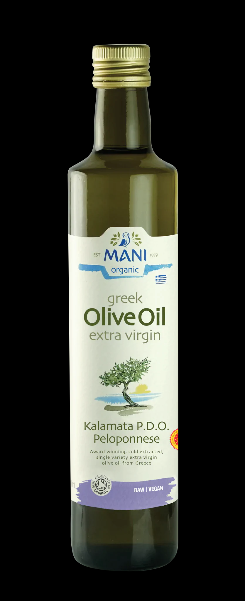 Organic Mani Extra Virgin Olive Oil Kalamata PDO 500ml