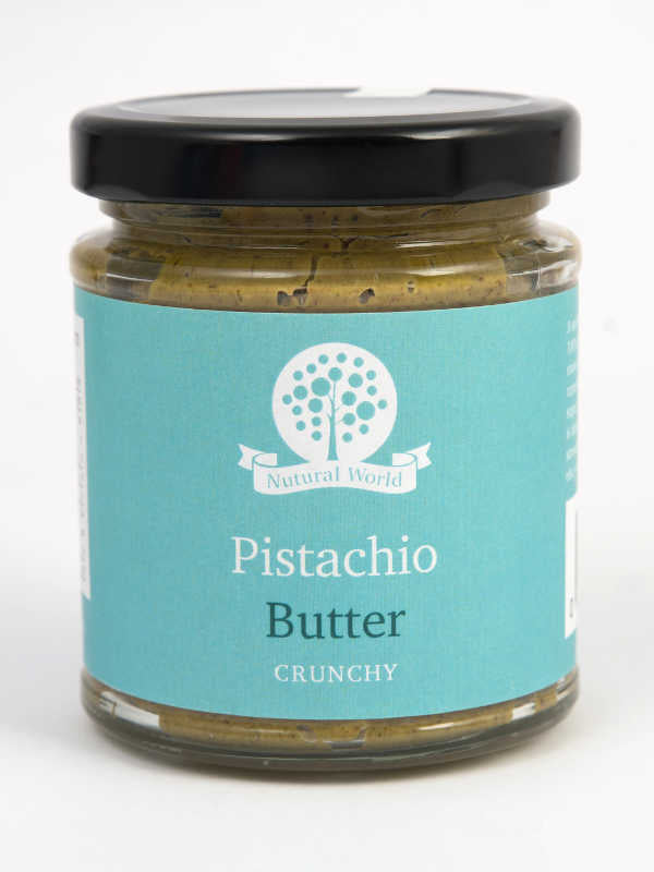 Crunchy Pistachio Nut Butter Nutural World 170 g
