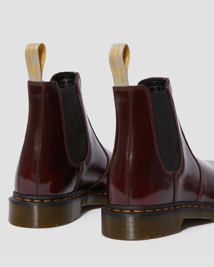 red vegan doc martens