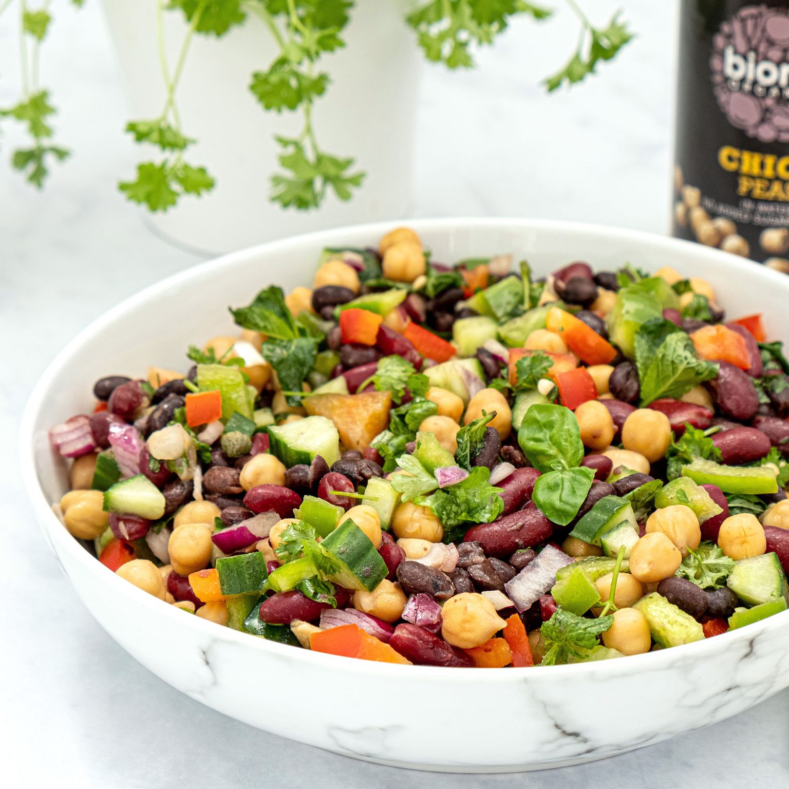 Easy 3 Bean Salad Vegan Kind