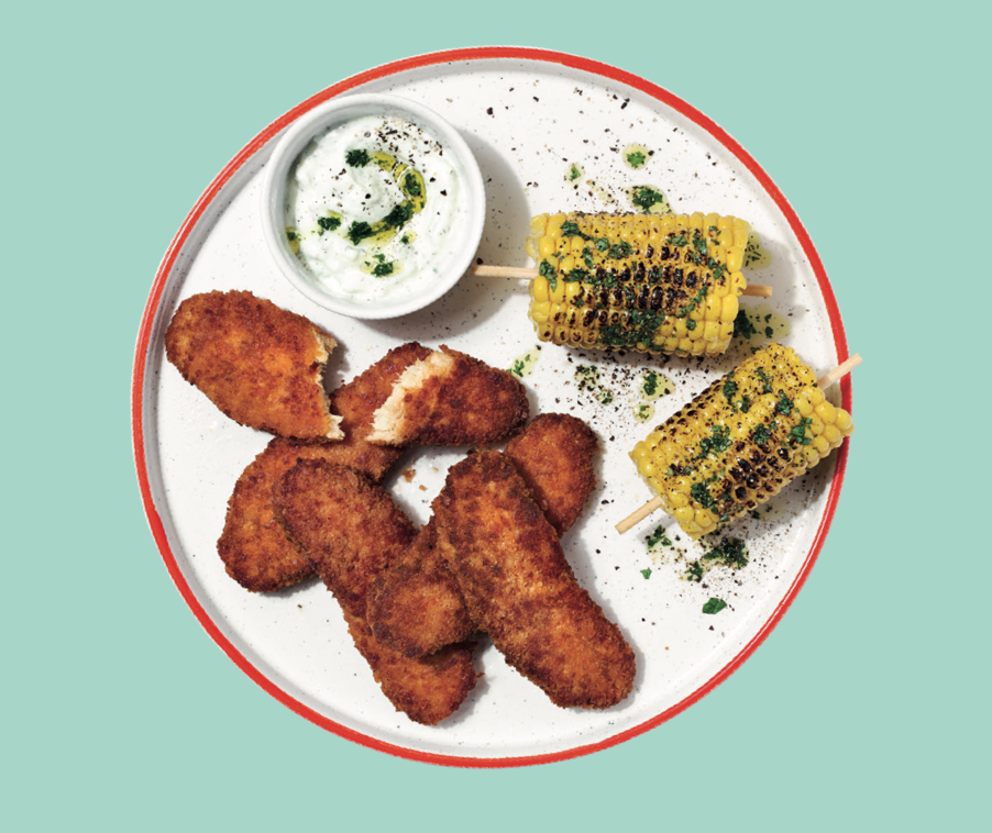 Plant BBQ Chicken Goujons