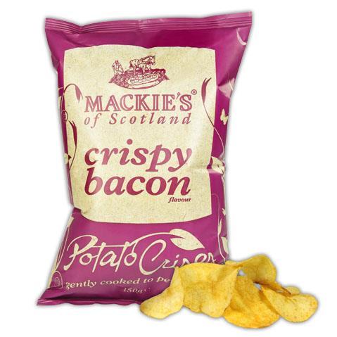 Crisps chips popcorn mackie s crispy bacon crisps 150g 1.jpg