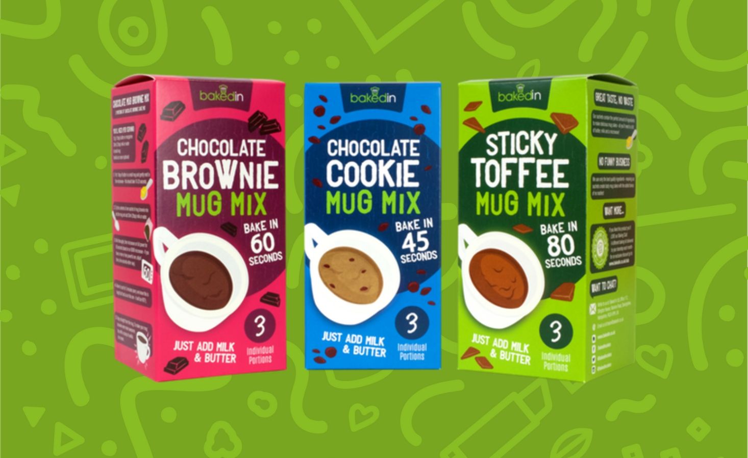 baked in mug mixes